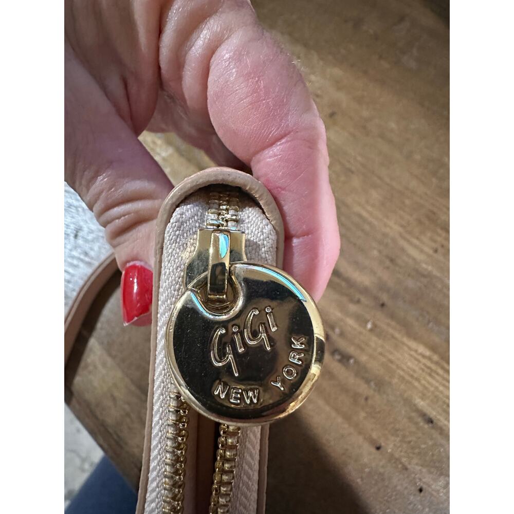 Gigi New York Large Python-Embossed Leather Zip-A… - image 6